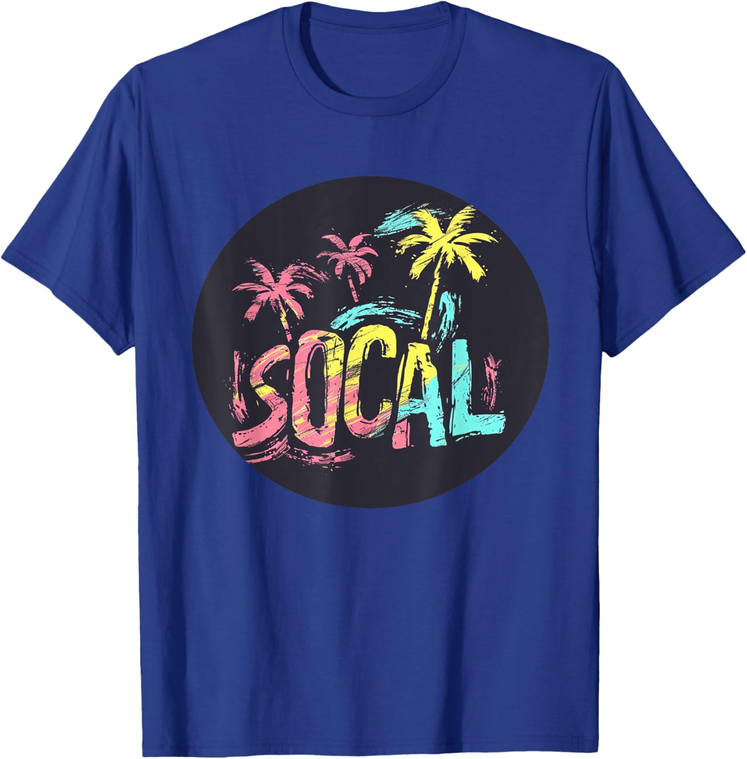 Cool Multicolor SoCal Southern California Costume T-Shirt - T-Shirt | Royal