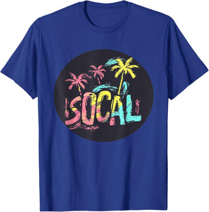 Cool Multicolor SoCal Southern California Costume T-Shirt - T-Shirt | Royal