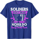 Soldiers Don't Brag Proud Army Mom US Flag Military Mother T-Shirt - T-Shirt | Royal