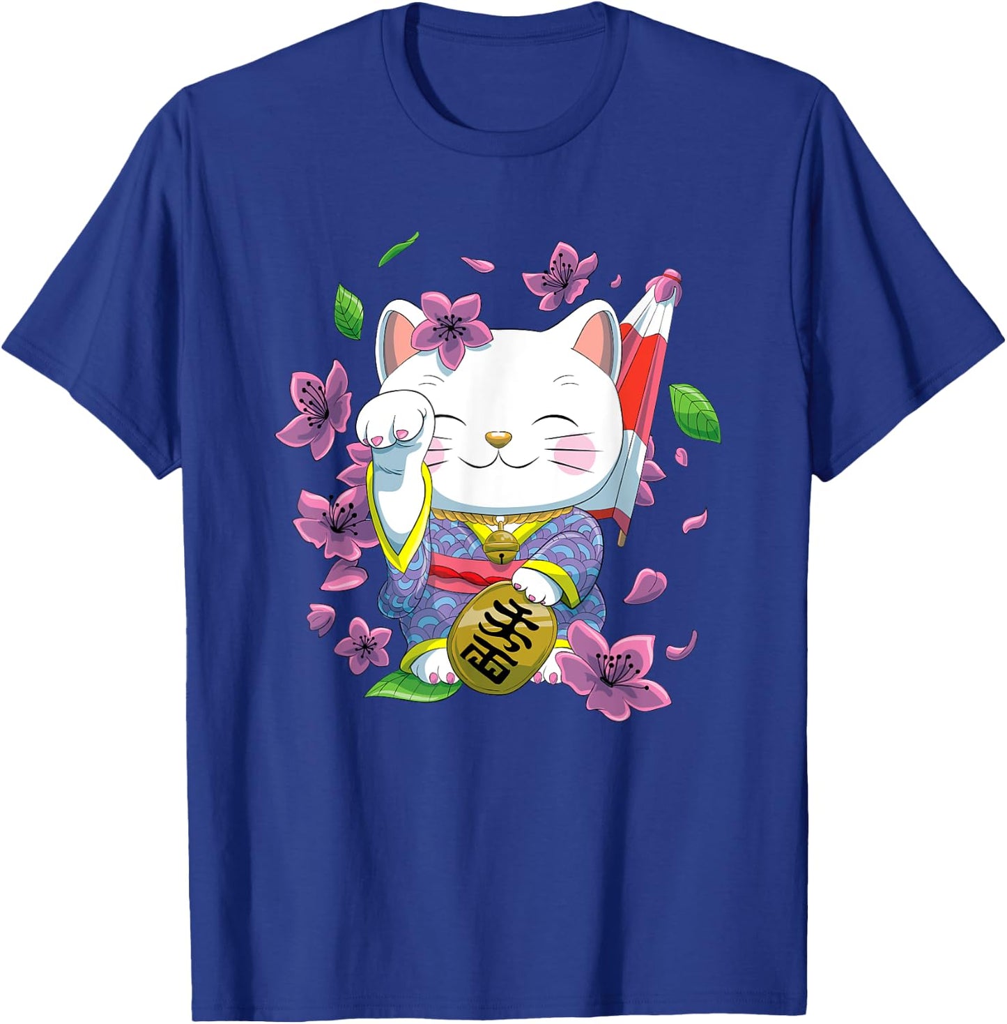 Japanese Maneki Neko Lucky Cat T-Shirt - T-Shirt | Royal