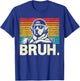 Bruh Retro Vintage 80s Dog Sunglasses Funny Bruh Labrador T-Shirt - T-Shirt | Royal