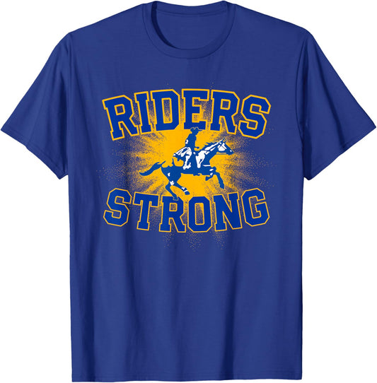 Caesar Rodney Riders Logo Strong Flag HS T-Shirt - T-Shirt | Royal