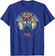 Tad Best Cat Dad Ever Funny Custom Personalized Name T-Shirt - T-Shirt | Royal