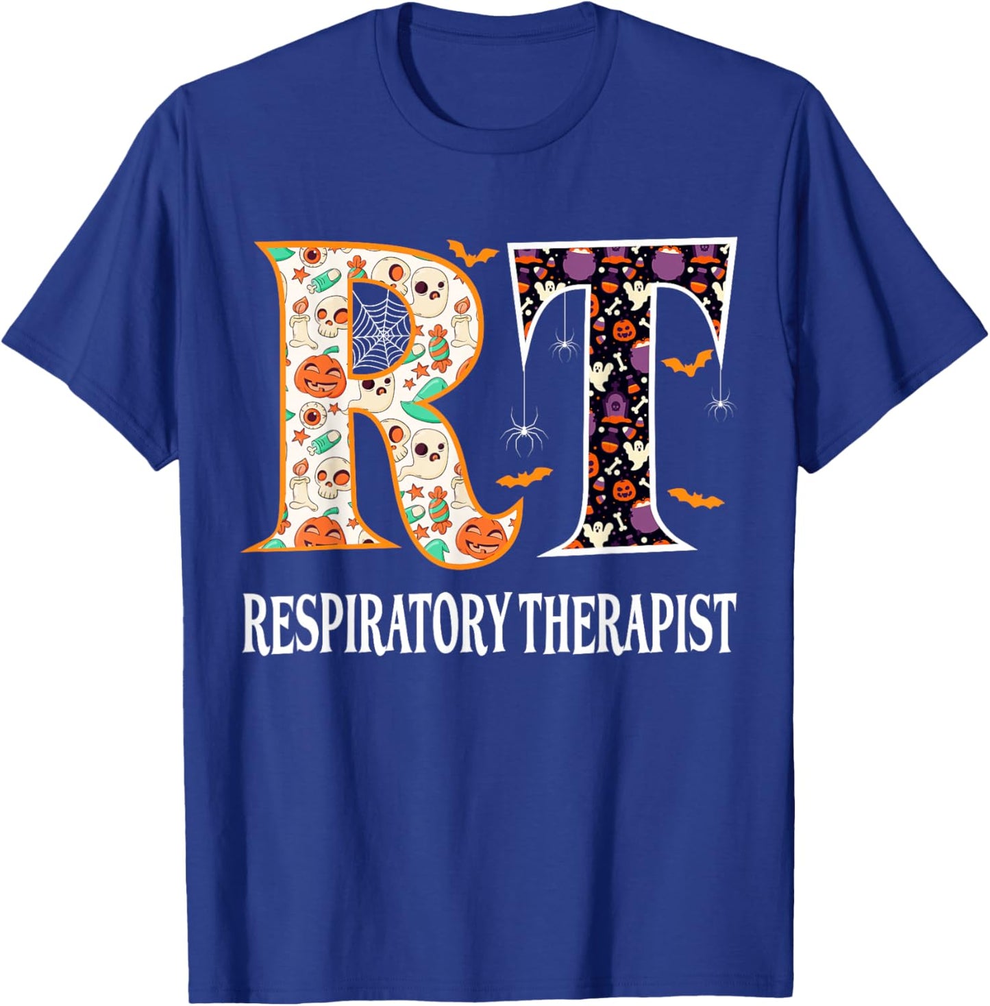RT Halloween Respiratory Therapist Halloween RT Nurse T-Shirt - T-Shirt | Royal