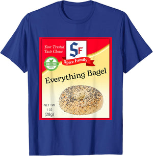 Everything Bagel Condiment Costume Holiday Spice Costumes T-Shirt - T-Shirt | Royal