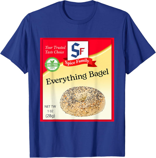 Everything Bagel Condiment Costume Holiday Spice Costumes T-Shirt - T-Shirt | Royal