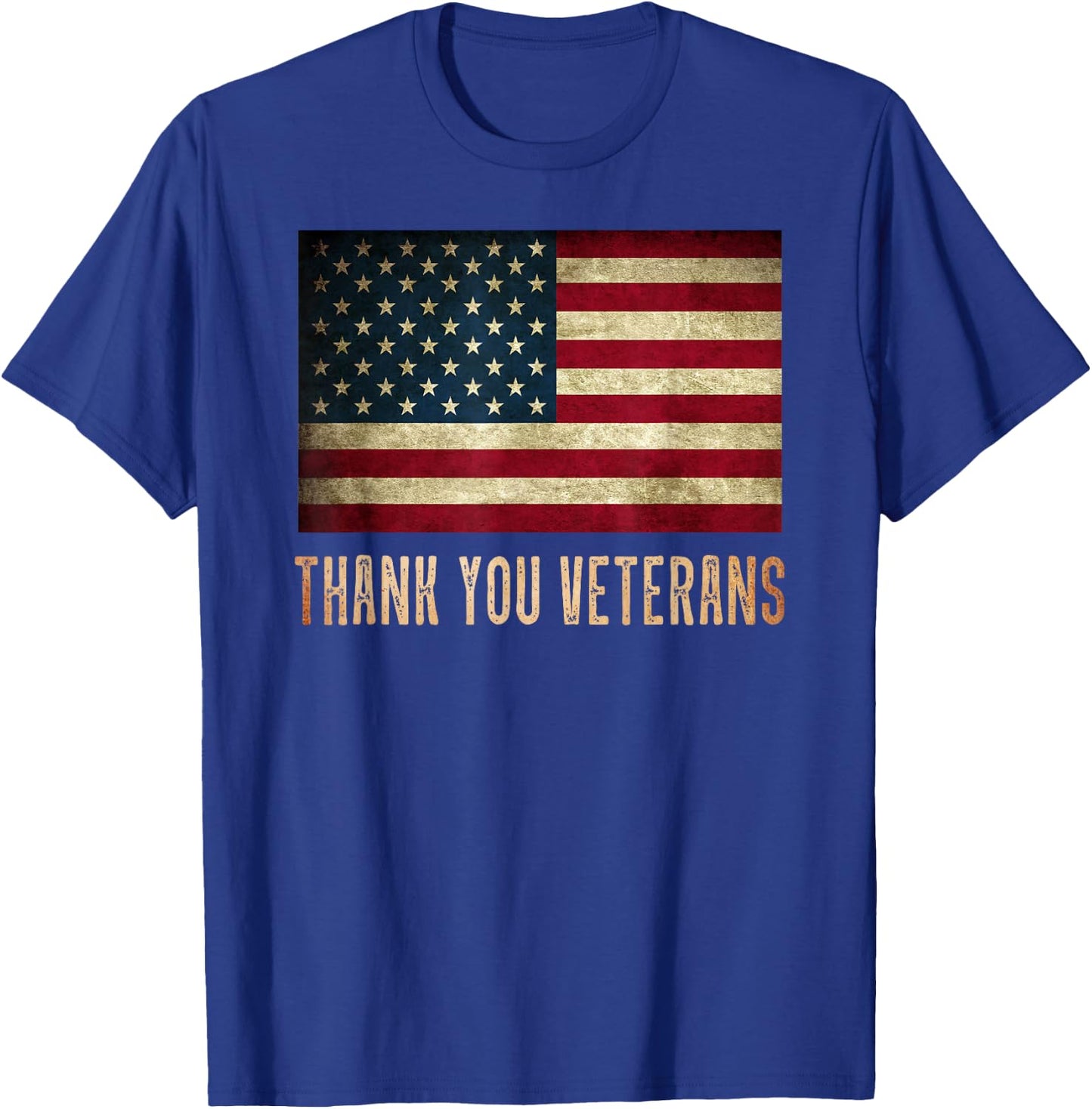 Thank You, Veterans Day, Military Life Army Affairs Grateful T-Shirt - T-Shirt | Royal