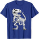 T-Rex Skeleton Dino Bones Paleontologist Fossil Dinosaur T-Shirt - T-Shirt | Royal