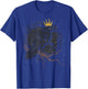 Crown Raven Creepy Night Forest Animal Gothic Bird Crow T-Shirt - T-Shirt | Royal