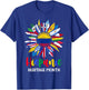Hispanic Heritage Month Colombia Flag Sunflower Latino Flags T-Shirt - T-Shirt | Royal
