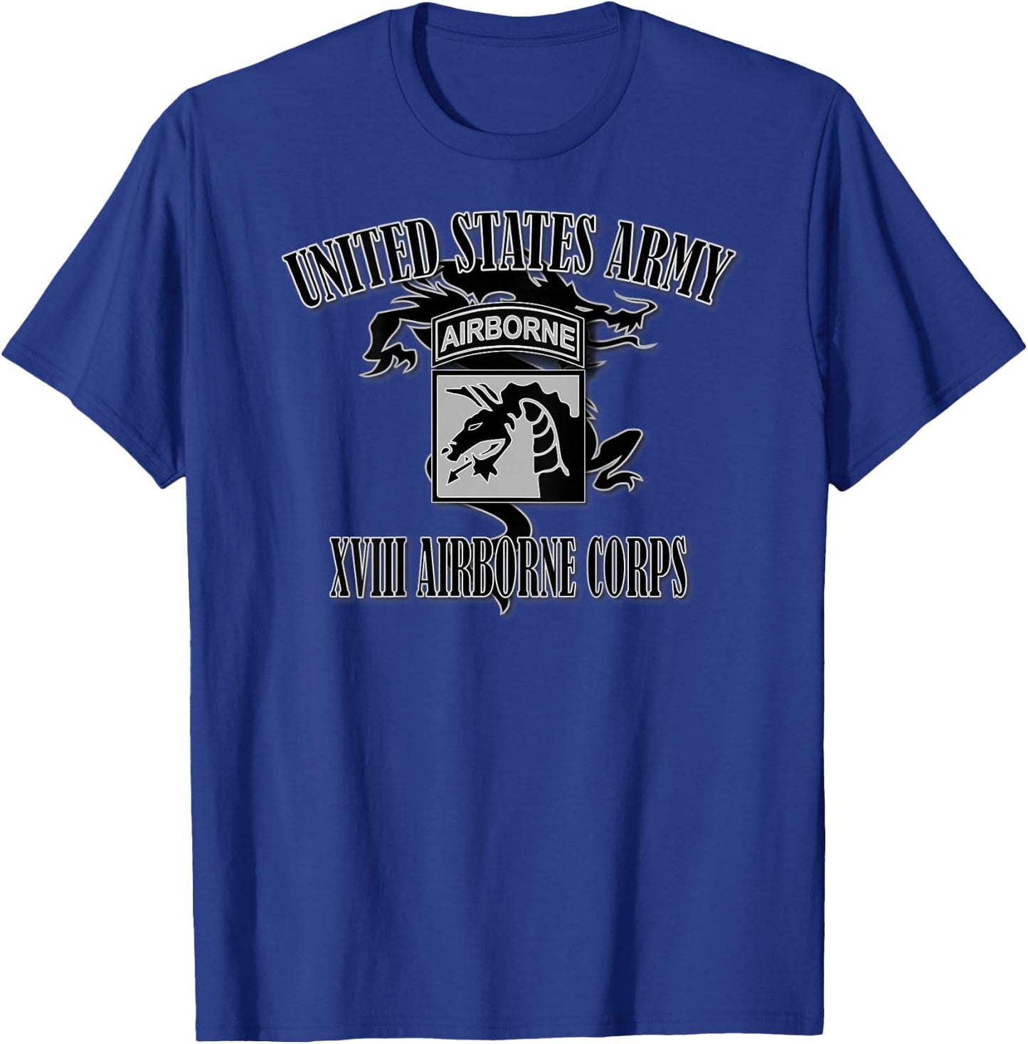 XVIII Airborne Corps (Back Design) T-Shirt - T-Shirt | Royal