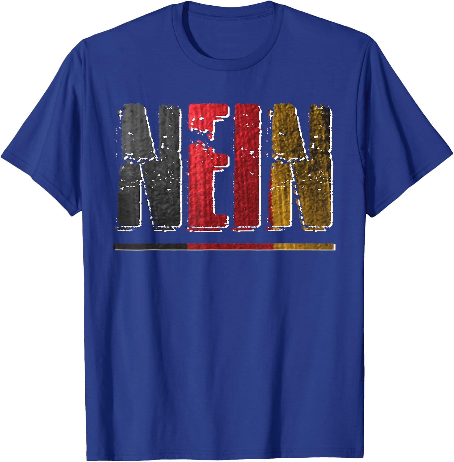 Nein Funny German No Word Saying Vintage Gift T-Shirt - T-Shirt | Royal