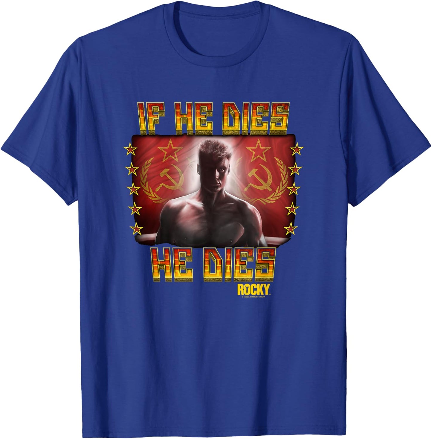 Rocky IV Condolences T-Shirt - T-Shirt | Royal