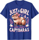 Capybara Just a Girl who Loves Capybaras T-Shirt - T-Shirt | Royal