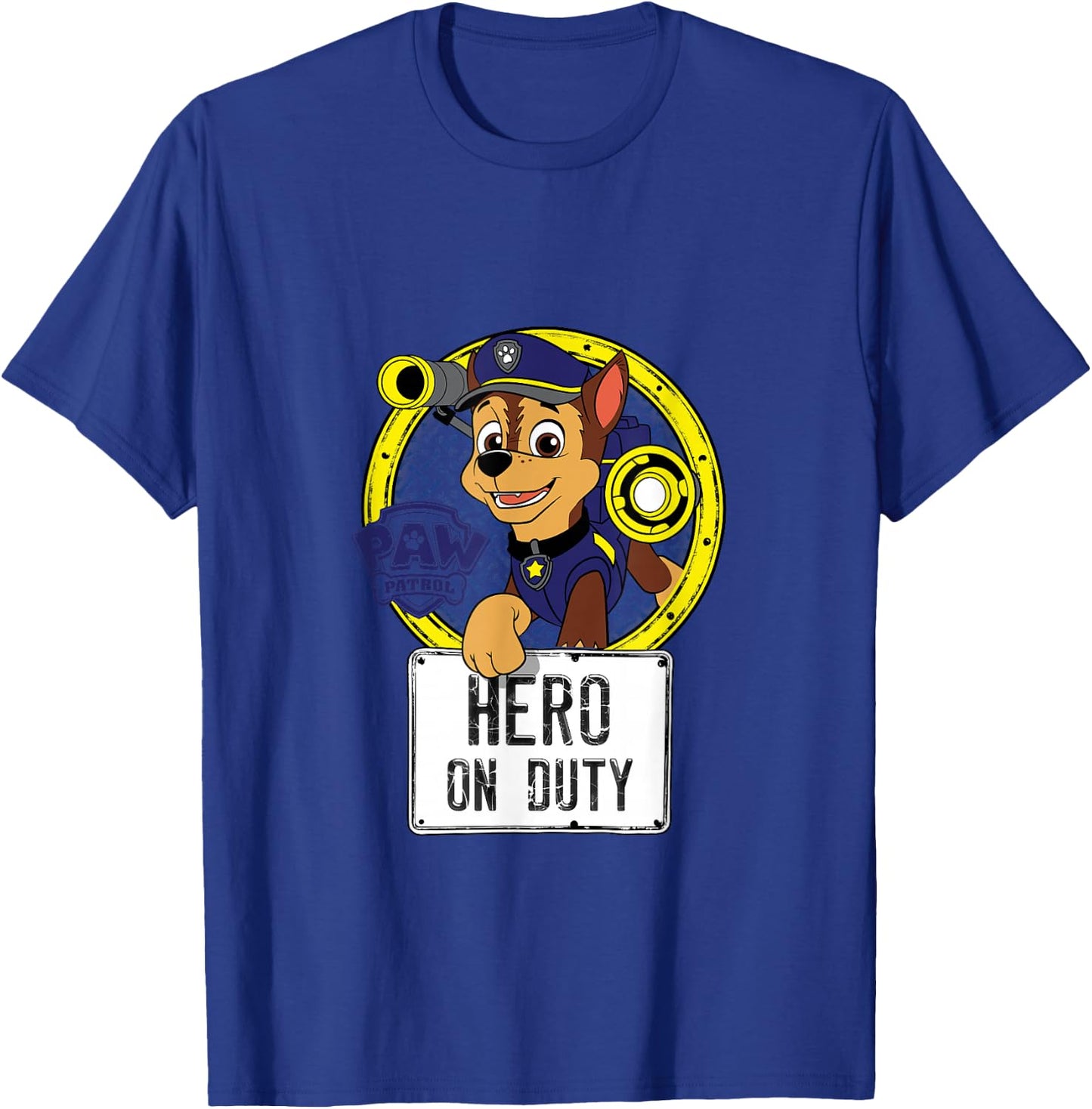 Paw Patrol Hero On Duty Police Pup Chase T-Shirt - T-Shirt | Royal