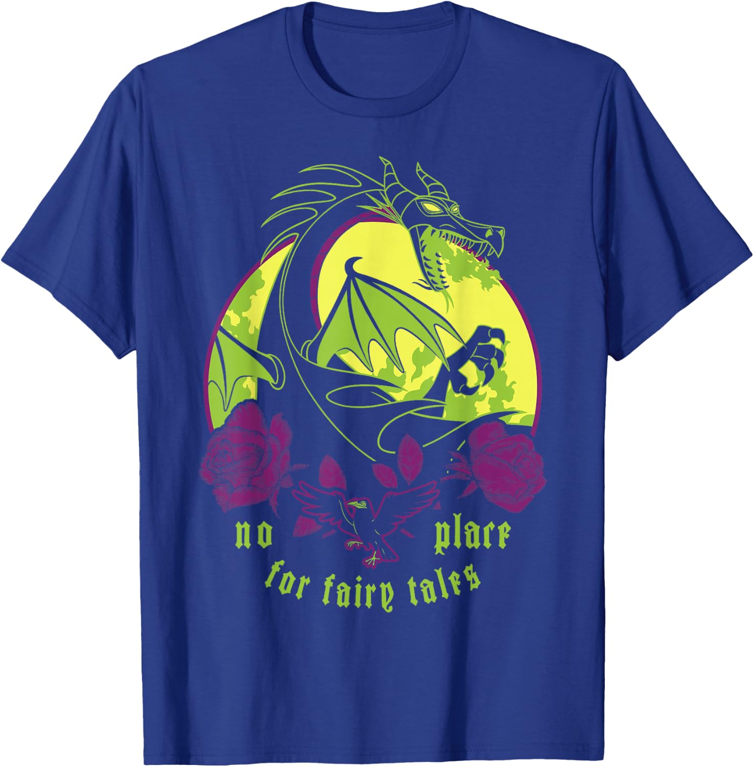 Disney Villains Maleficent Dragon No Place For Fairy Tales T-Shirt - T-Shirt | Royal