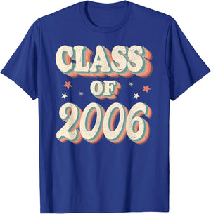 Vintage Class Of 2006 06 High School Graduation T-Shirt - T-Shirt | Royal