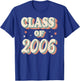 Vintage Class Of 2006 06 High School Graduation T-Shirt - T-Shirt | Royal