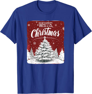White Christmas with pretty nice Xmas Tree Outfit T-Shirt - T-Shirt | Royal