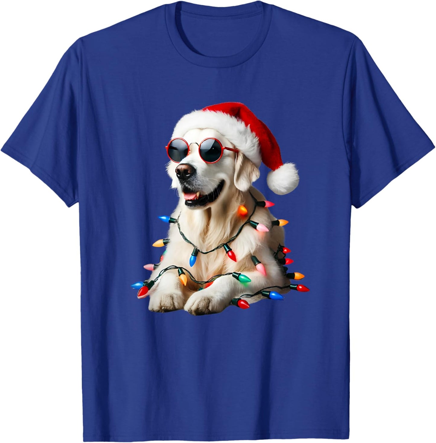 Christmas English Cream Golden Retriever Mom Dog Puppy Xmas T-Shirt - T-Shirt | Royal