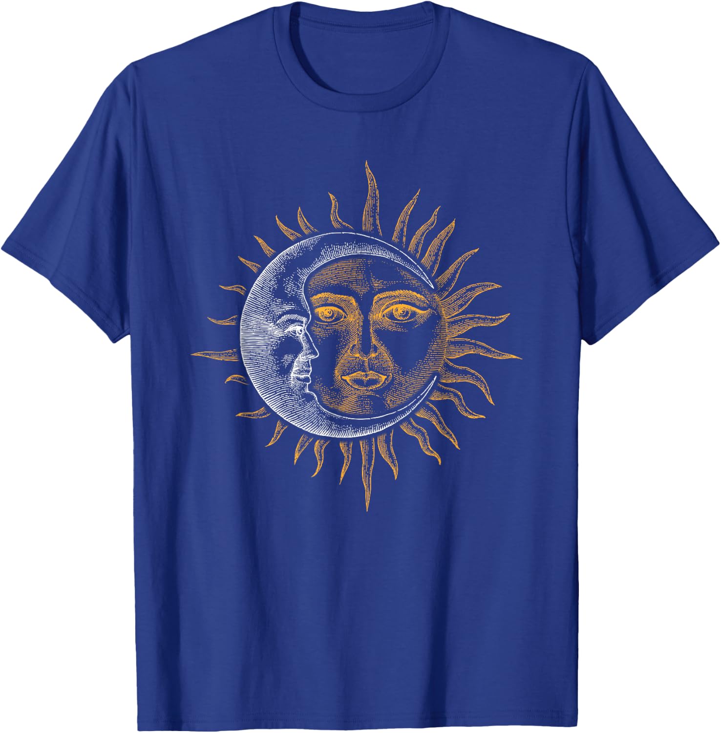 Moon And Sun Astronaut T-Shirt - T-Shirt | Royal