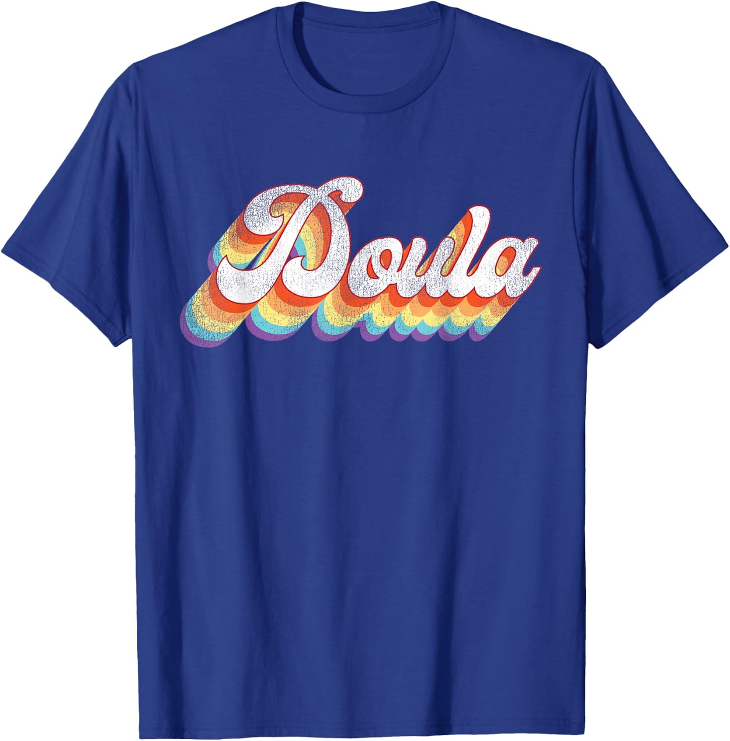 Doula Birth Worker Retro Vintage Doula T-Shirt - T-Shirt | Royal