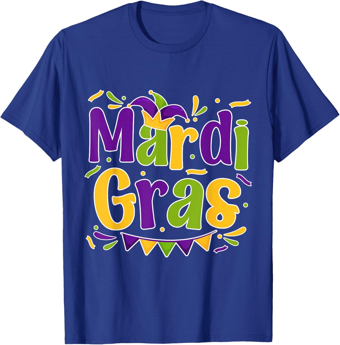 Mardi Gras Men Women Boy Girl Louisiana Carnival New Orleans T-Shirt - T-Shirt | Royal