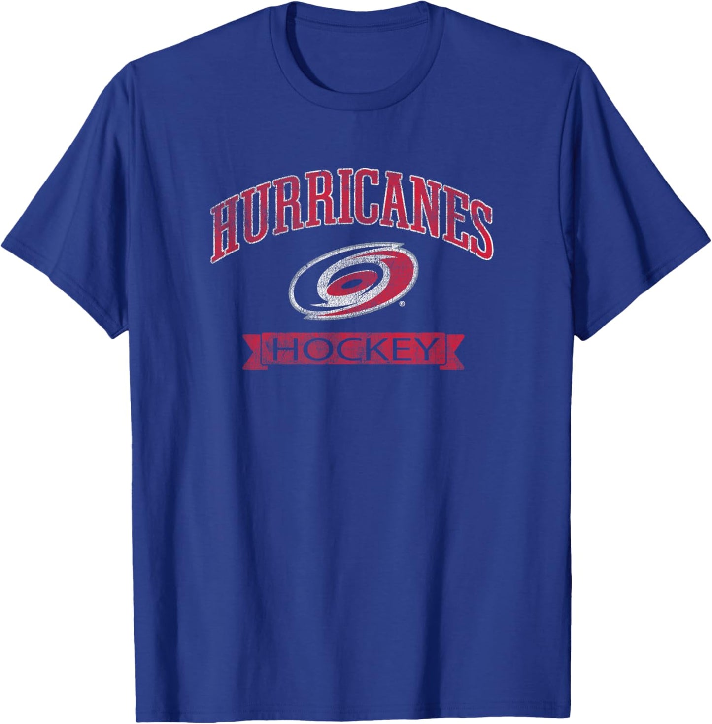 Carolina Hurricanes Vintage Hockey Black Officially Licensed T-Shirt - T-Shirt | Royal