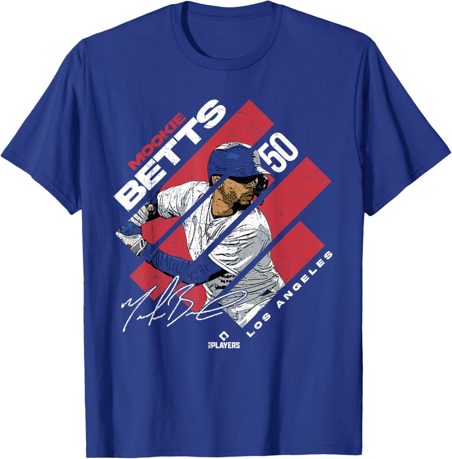 Mookie Betts | Los Angeles Baseball MLB Players | MLBMBE3002 T-Shirt - T-Shirt | Royal