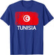 Tunisian Flag | Vintage Made In Tunisia Gift T-Shirt - T-Shirt | Royal