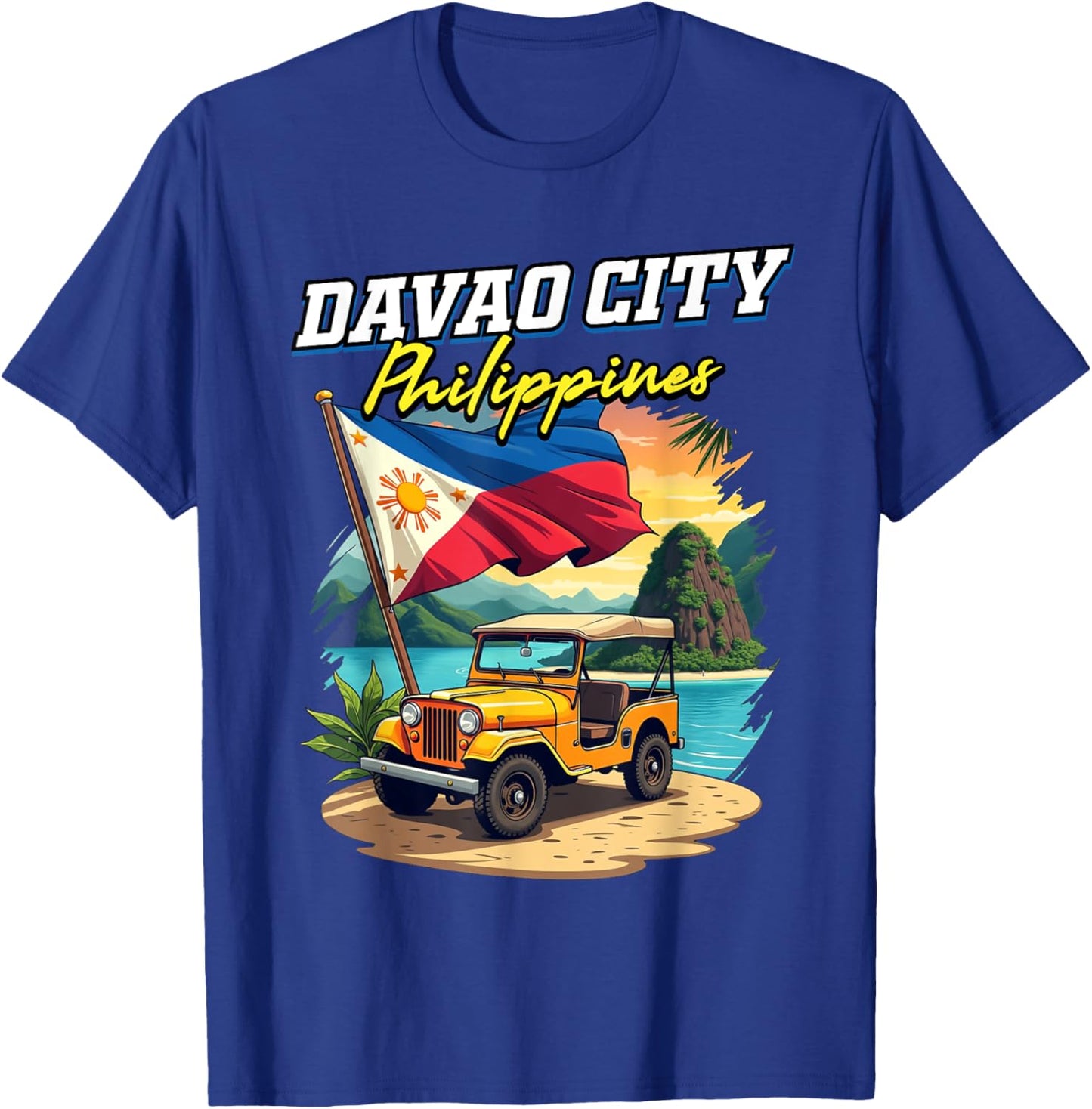 Davao City Philippines Travel Vacation Filipino Souvenir T-Shirt - T-Shirt | Royal