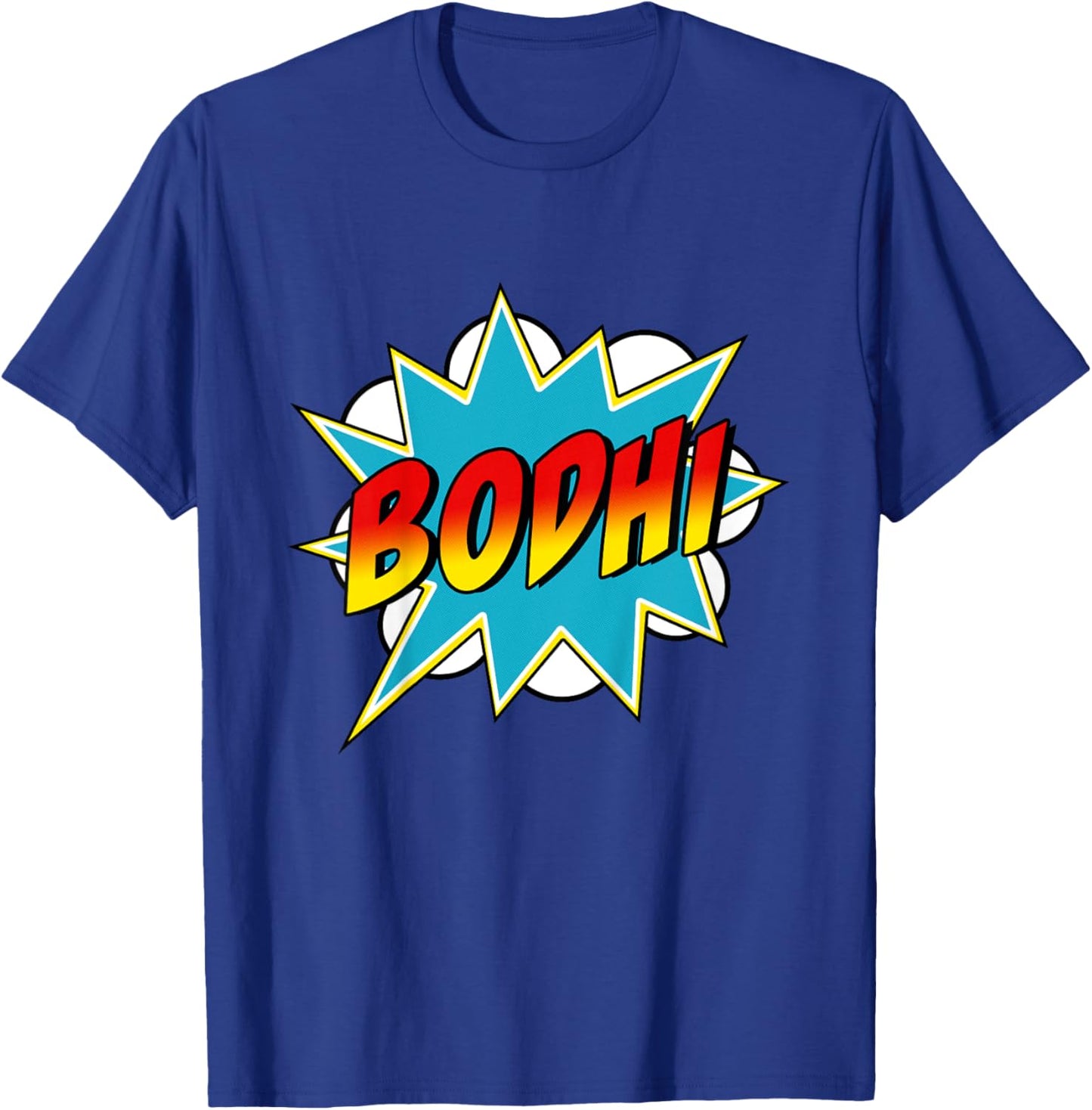 Kids Boys Bodhi Name Superhero Comic Book T-Shirt - T-Shirt | Royal