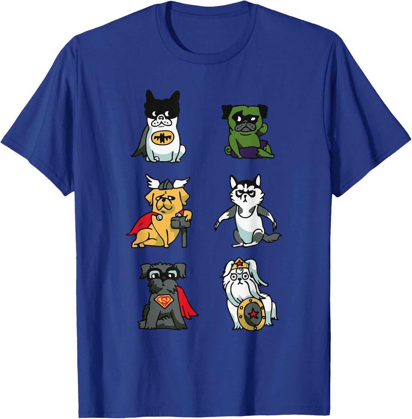 Superhero Puppies for Dog Lovers T-Shirt - T-Shirt | Royal