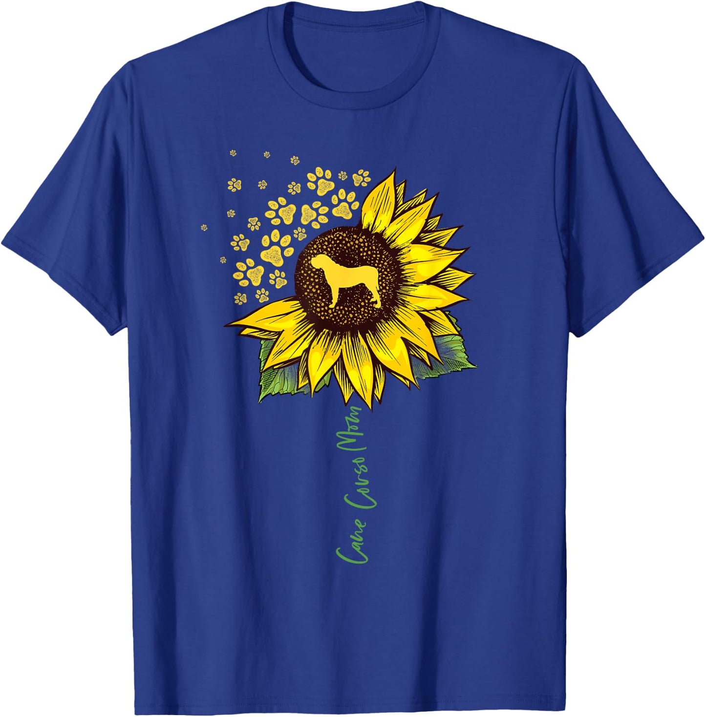 Cane Corso Mom Sunflower Italian Mastiff Gifts Dog Mom Mama Women Kids T-Shirt - T-Shirt | Royal