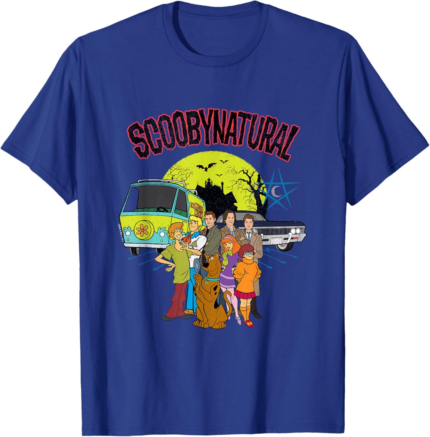 Scooby-Doo Scoobynthetic Mystery Machine and Baby with Gang T-Shirt - T-Shirt | Royal