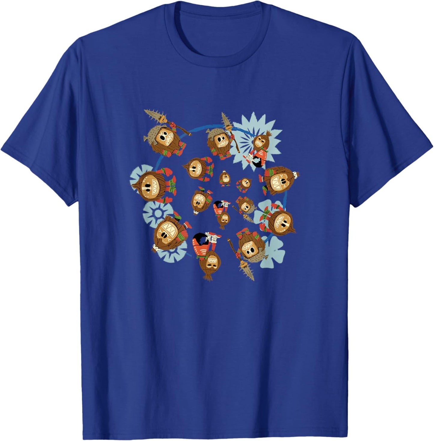 Disney Moana Kakamora Pirates Tribe Swirl Big Chest Poster T-Shirt - T-Shirt | Royal