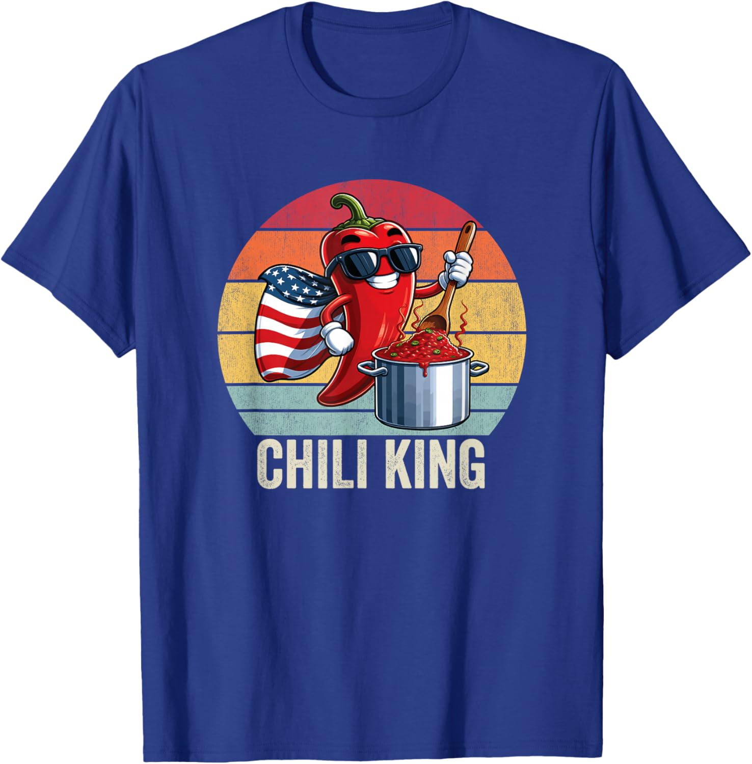 Chili Cook Off, Chili King, Chili Cookout T-Shirt - T-Shirt | Royal
