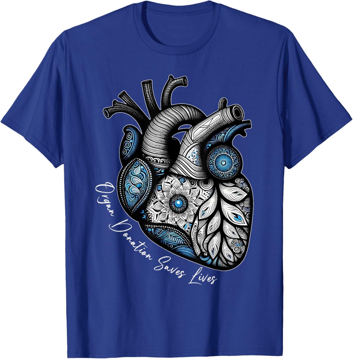Organ Donation Saves Lives Heart Transplant Cardiac Nurse T-Shirt - T-Shirt | Royal