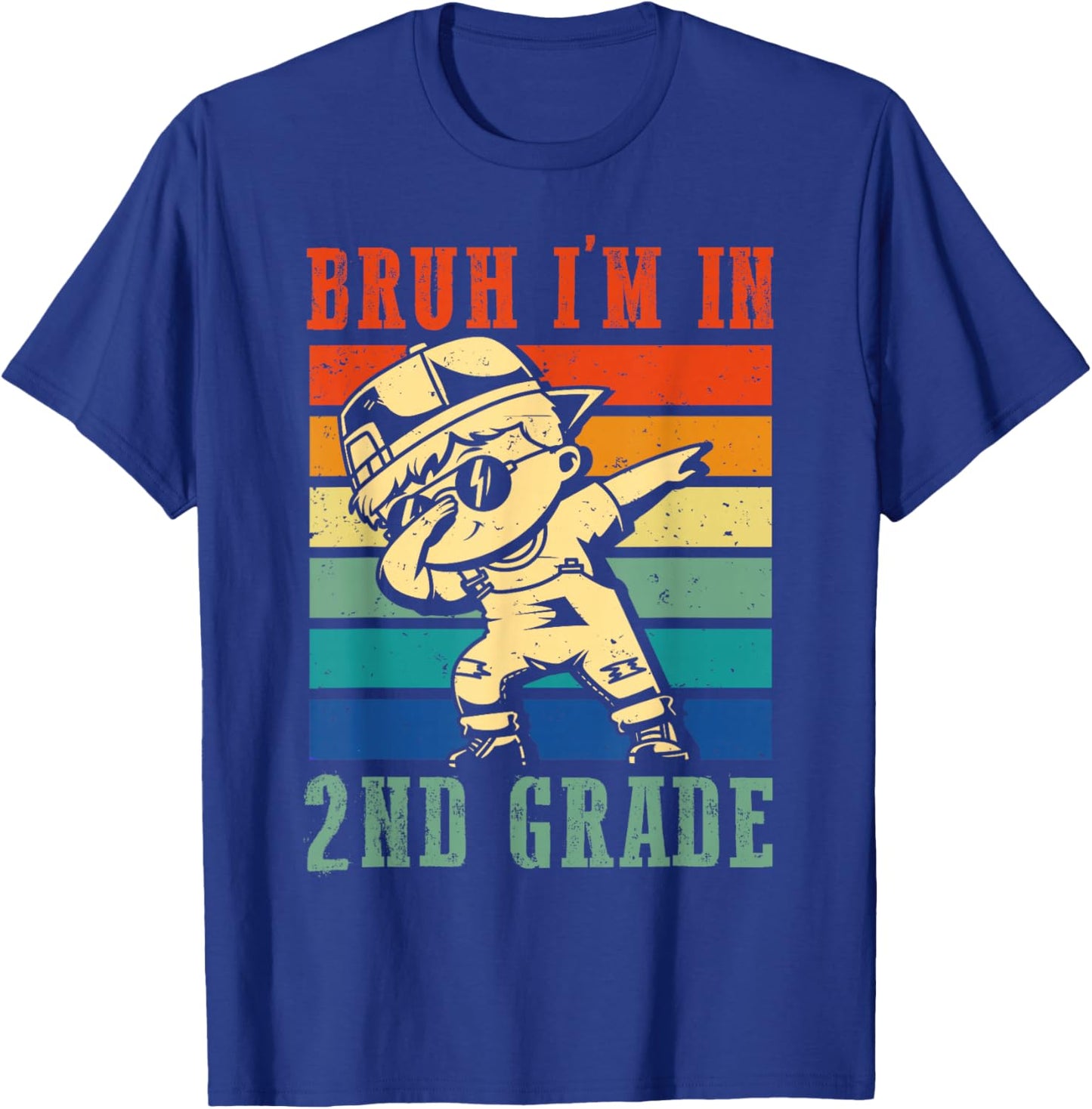 Boys Bruh I'm In 2nd Grade First Day Of School Second Grade T-Shirt - T-Shirt | Royal