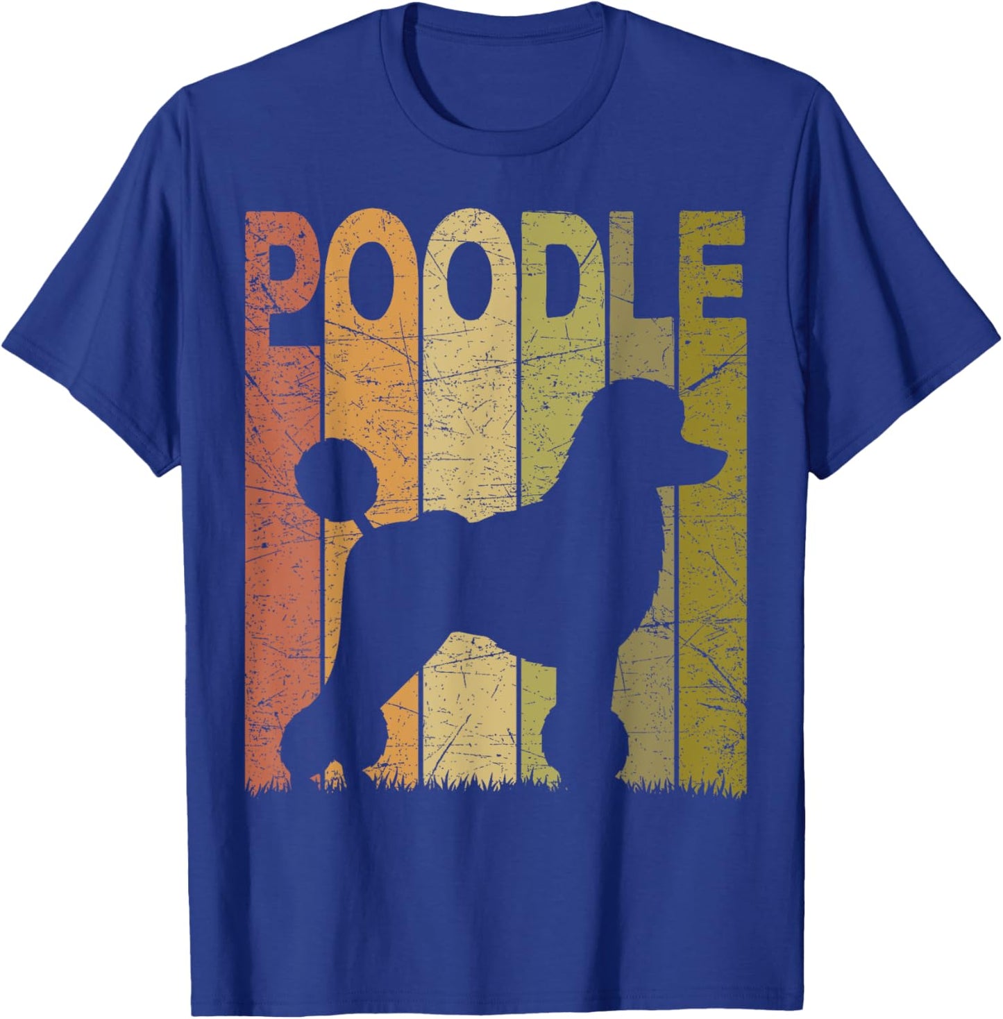 Poodle Vintage Poodle Dog Retro Poodle Caniche Lover T-Shirt - T-Shirt | Royal
