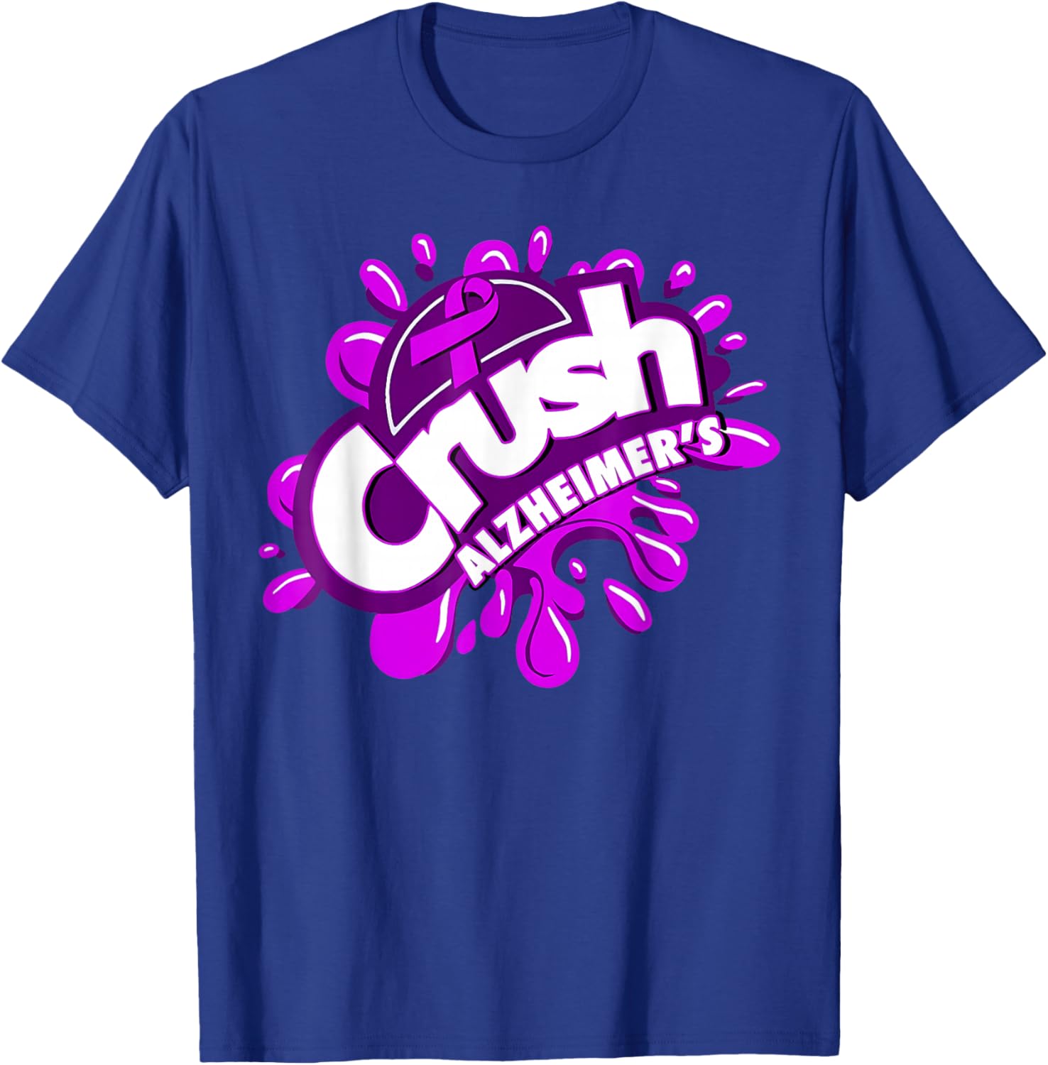 Crush Alzheimer's T-Shirt - T-Shirt | Royal