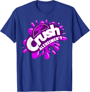 Crush Alzheimer's T-Shirt - T-Shirt | Royal