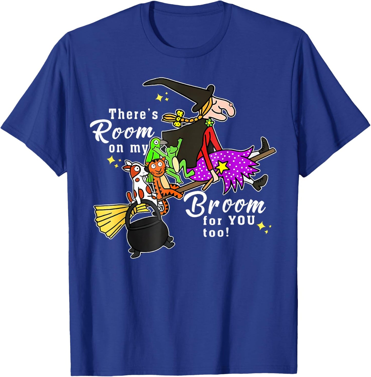 There'S Room On My Broom For You Too Teacher Halloween T-Shirt - T-Shirt | Royal