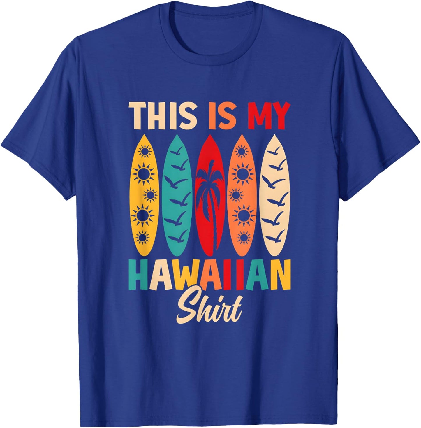 Vintage Tropical T-Shirt - T-Shirt | Royal