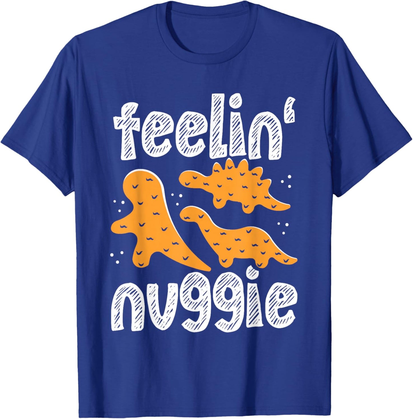 Dinosaur Chicken Nugget Lover Unique Dino Style T-Shirt - T-Shirt | Royal