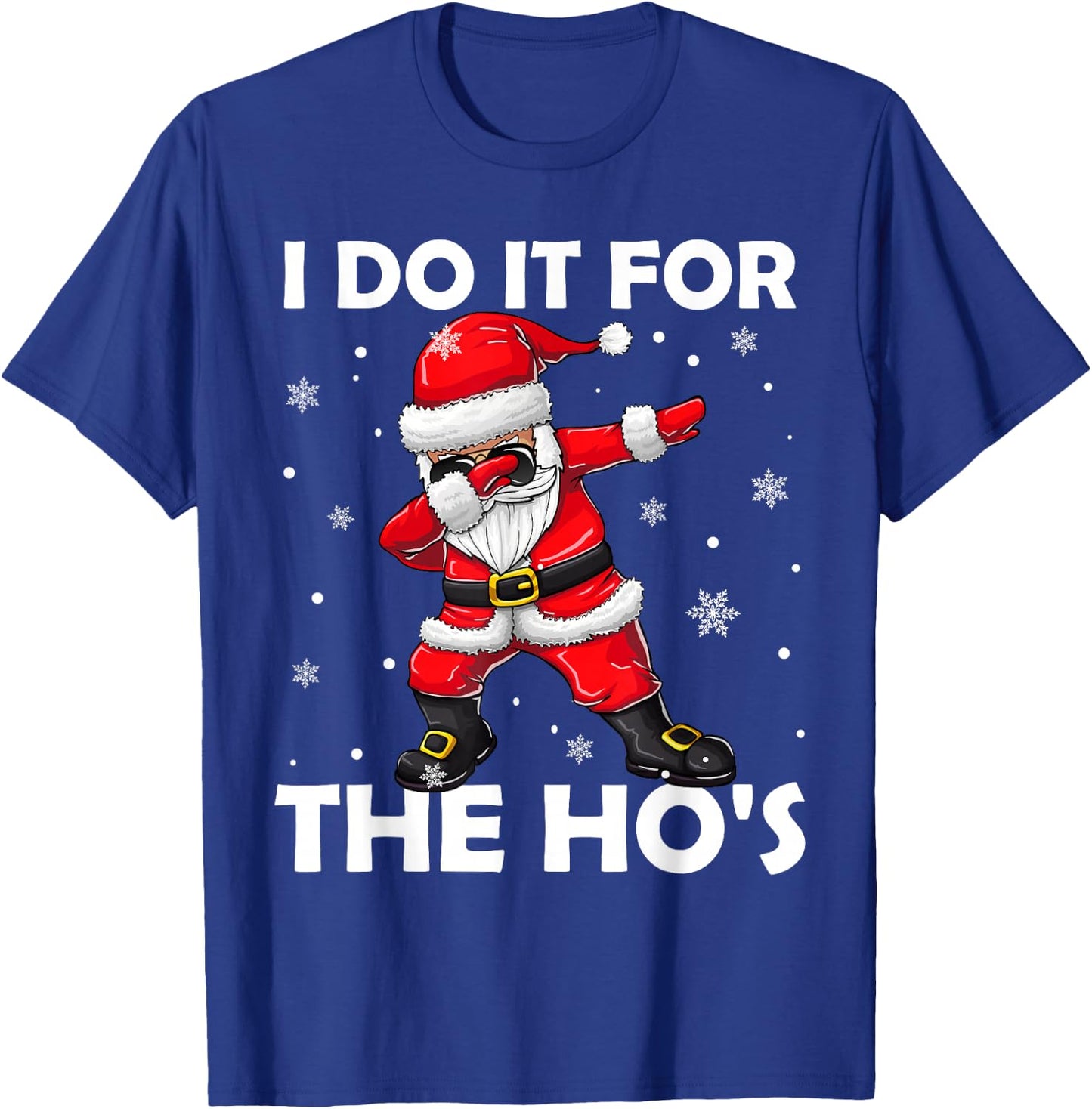 I Do It For The Hos Dabbing Santa Claus Christmas Kids Boys T-Shirt - T-Shirt | Royal