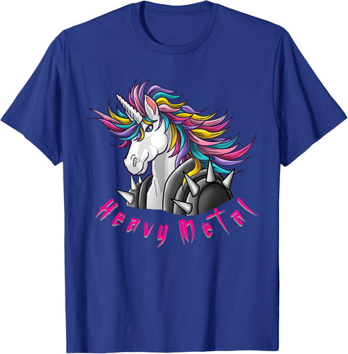 Unicorn Funny Heavy Metal Design Woman Kids Girls