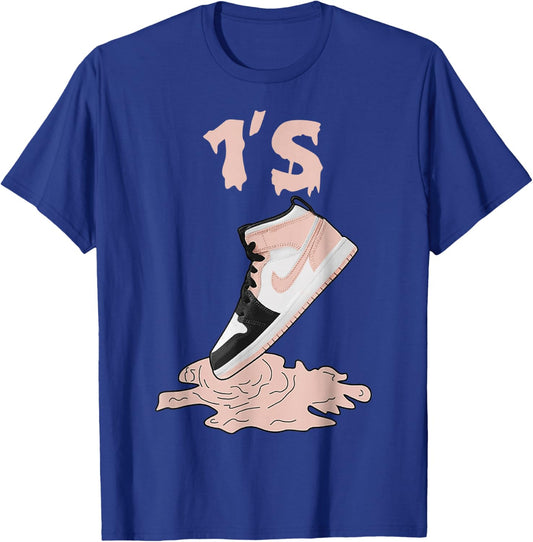 Snkr mtch 1 mid arctic crimson tint orange T-Shirt - T-Shirt | Royal