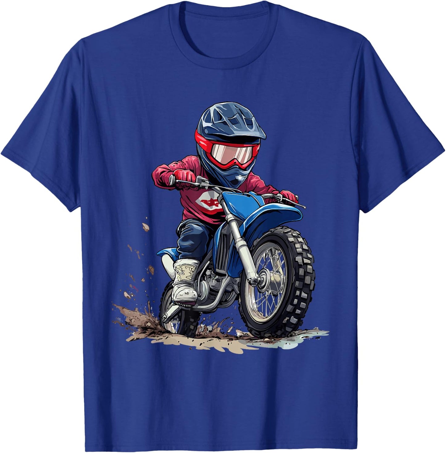 Kids Dirt Bike T-Shirt - T-Shirt | Royal