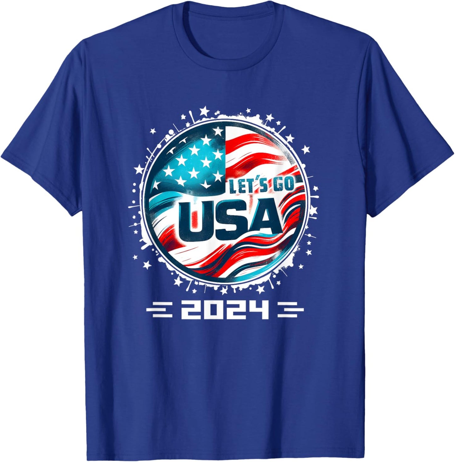 USA 2024 Go United States Sport USA Team 2024 USA T-Shirt - T-Shirt | Royal